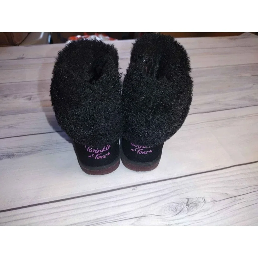 Girls black twinkle toes boots‎ size 9